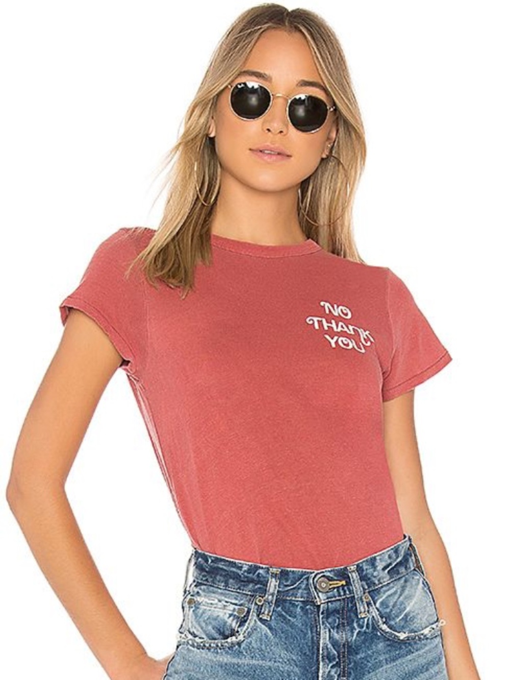 JUNK FOOD - ‘No Thank You' Tee, Large